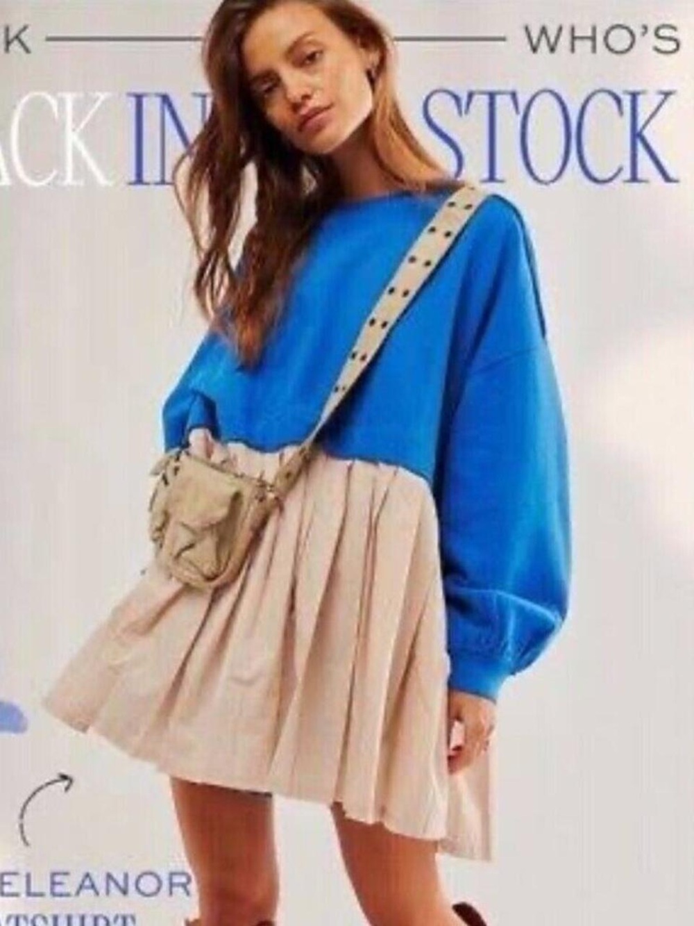 Free People Eleanor Sweatshirt Tunic Dress